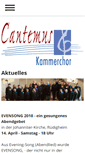 Mobile Screenshot of cantemus-kammerchor.de